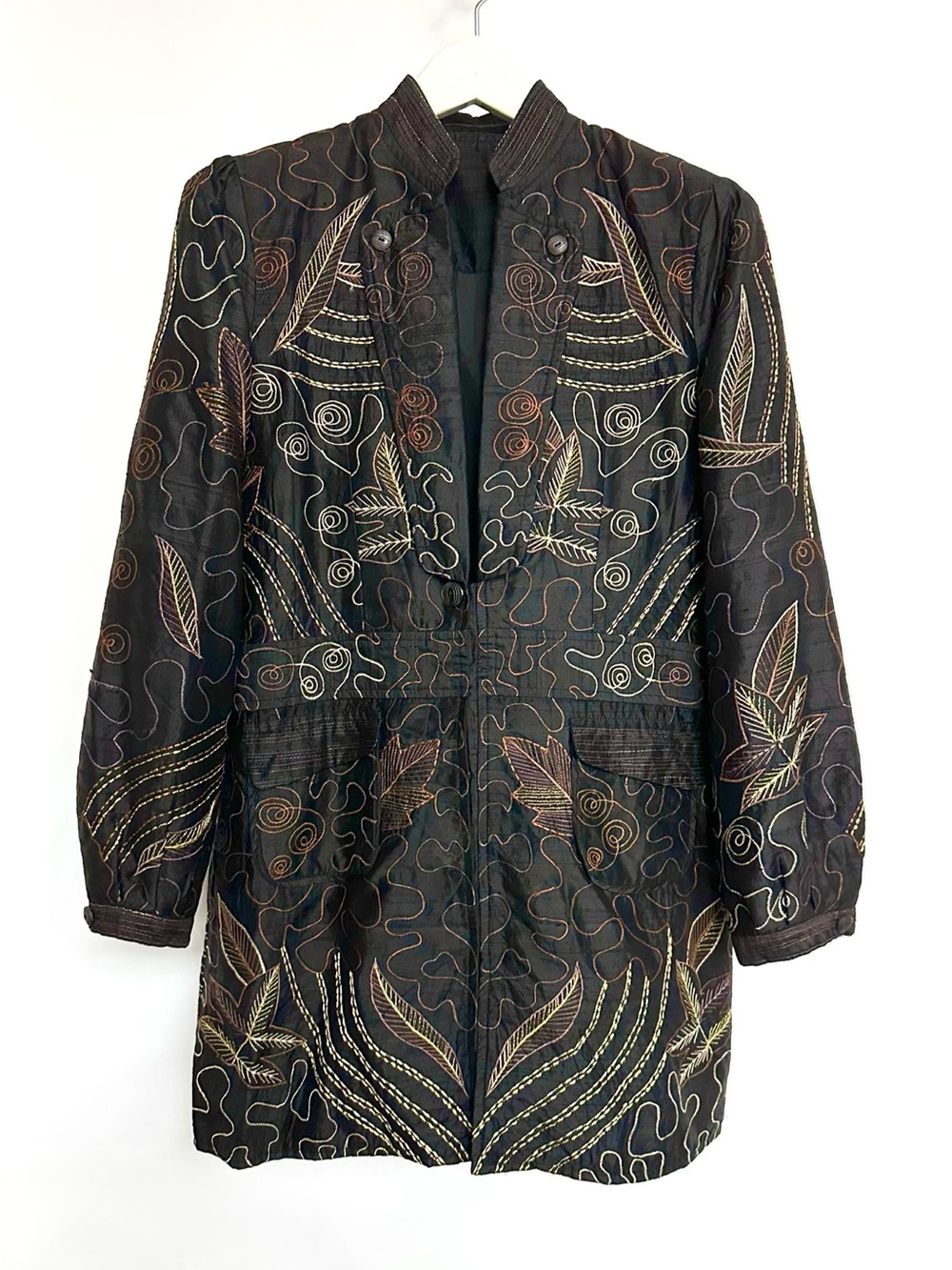 SILK✨ Embroidered Jacket -  Made in Nepal